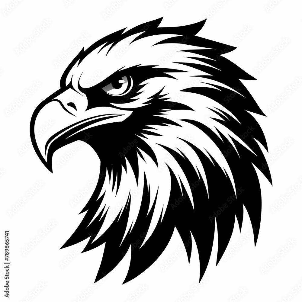 Obraz premium Eagle head mascot Vector Illustration 