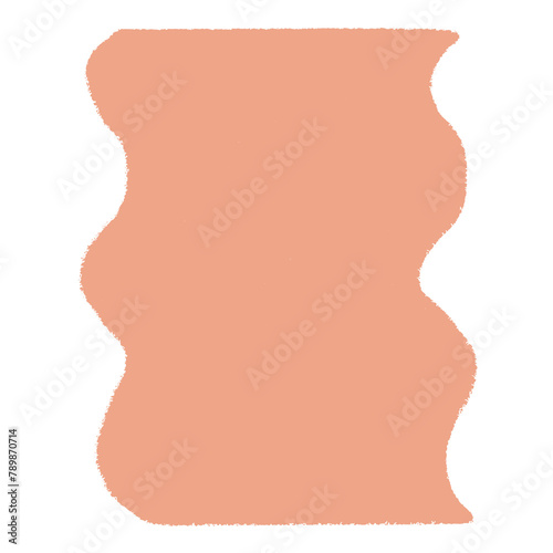 Orange badge png sticker, transparent background