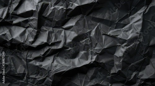 Textured Black Paper Surface