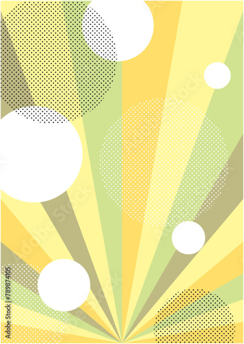 放射状のカラフルな光をイメージした背景イメージ