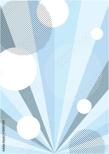 放射状のカラフルな光をイメージした背景イメージ