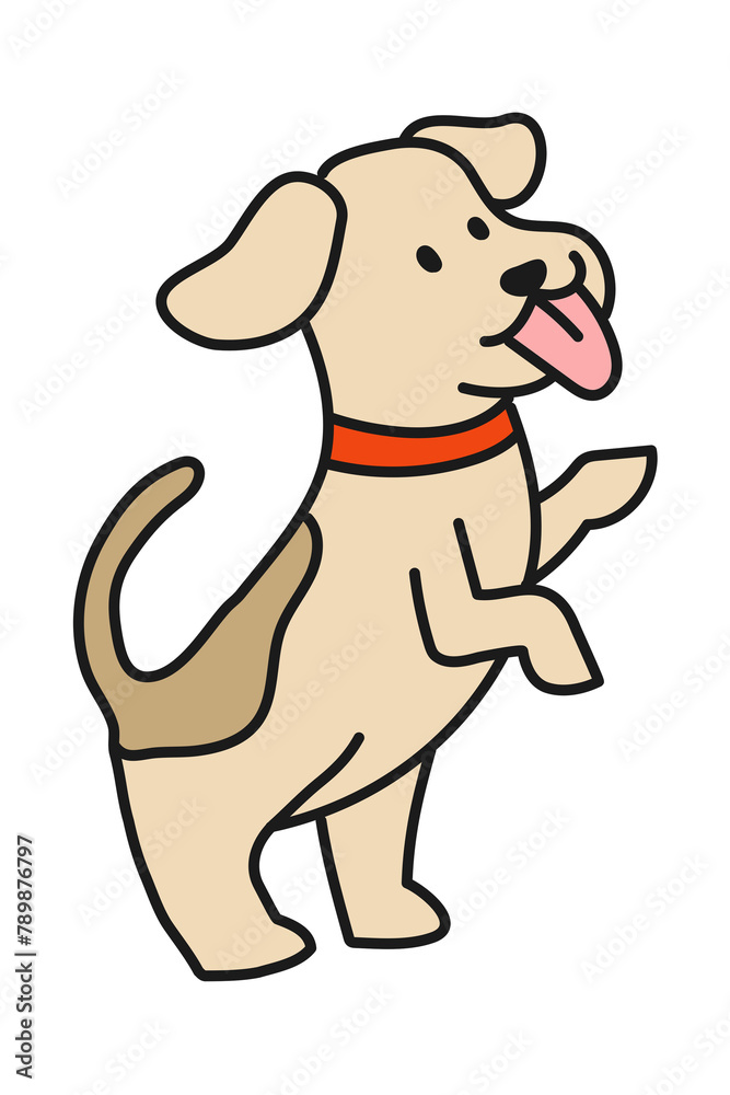 Obraz premium Puppy png sticker, dog transparent background