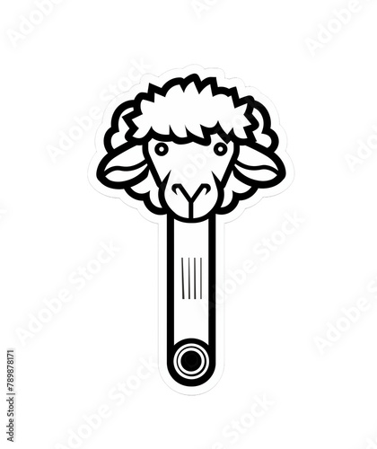 illustration of a black and white background