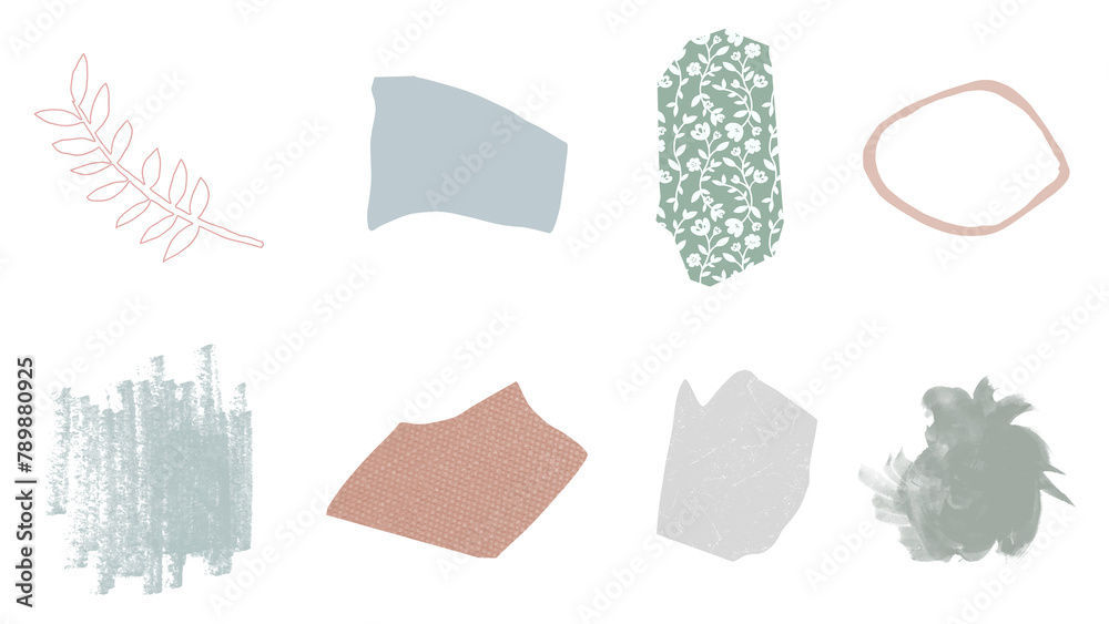 Abstract badge set transparent png Abstract badge set transparent png