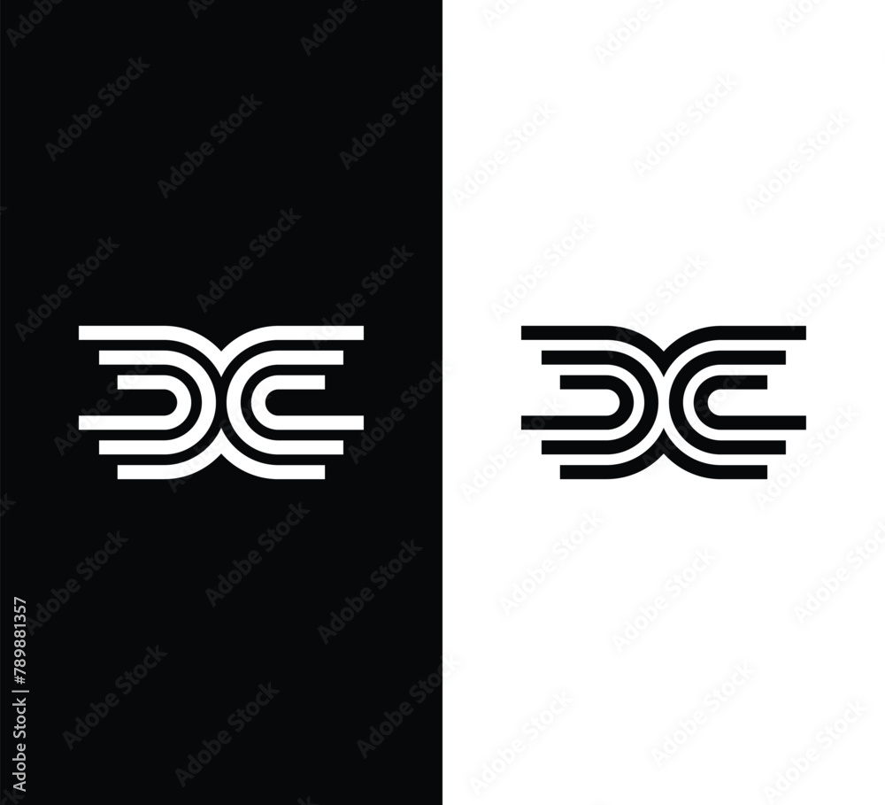 Initial letter DC logo design vector. DC logo icon template Initial letter DC logo design vector. DC logo icon template