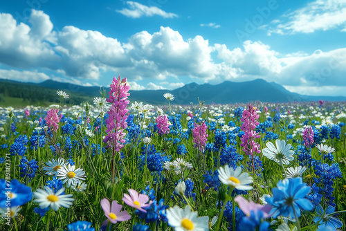 field of wildflowers