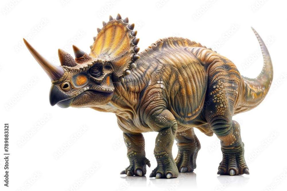 triceratops on white background triceratops on white background