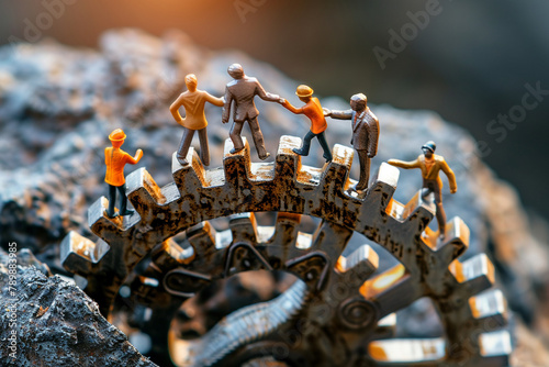 Images depicting leaders mentoring and coaching their team members to unlock their full potential and achieve collective goals.