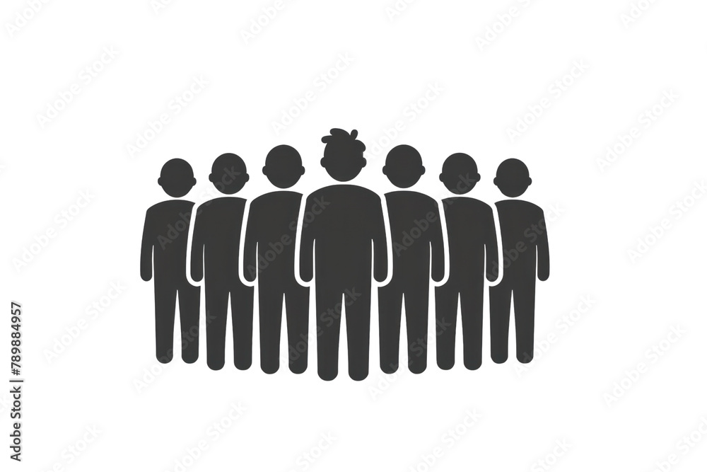 Group of black infrared icons of people in an organization with transparent background. Group of black infrared icons of people in an organization with transparent background.