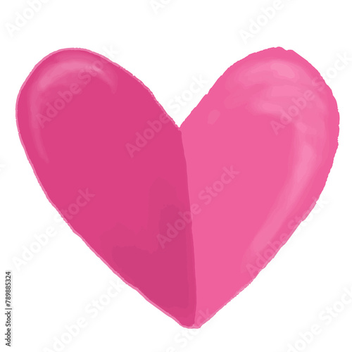 Wallpaper Mural Cute hand drawn pink heart element Torontodigital.ca