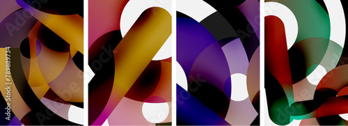 An artistic display of colorful circles in shades of purple, violet, and magenta on a black background, resembling petals and eyelashes. Electric blue font adds a vibrant touch to this thigh event