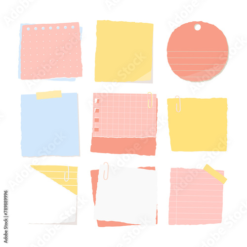 Wallpaper Mural Colorful notepaper collection social ads template transparent png Torontodigital.ca