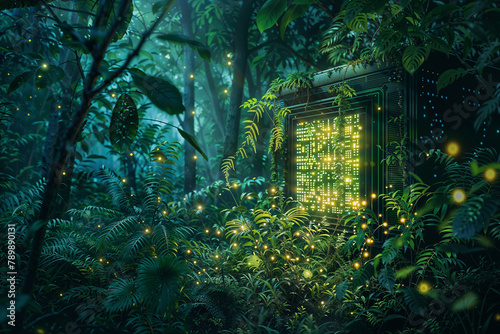 Forest Glow. Quantum Computing Amongst Nature