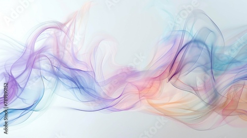 Ethereal Waves of Vibrant Pastel Smoke Art. Generative Ai © CreativeCanvases