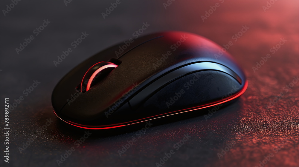 Close-up of dark computer mouse Close-up of dark computer mouse