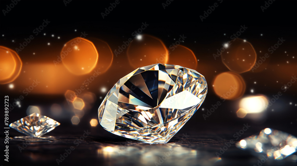 Beautiful diamond on background Beautiful diamond on background