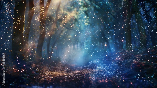Enchanted forest with spark...