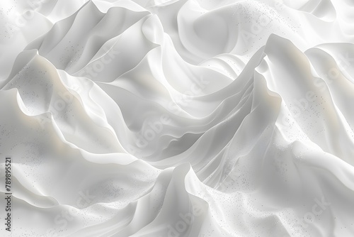 Close Up View of White Fabric. Generative AI