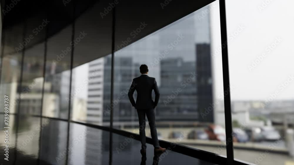 View from the window of an office building on the city landscape. View from the window of an office building on the city landscape.