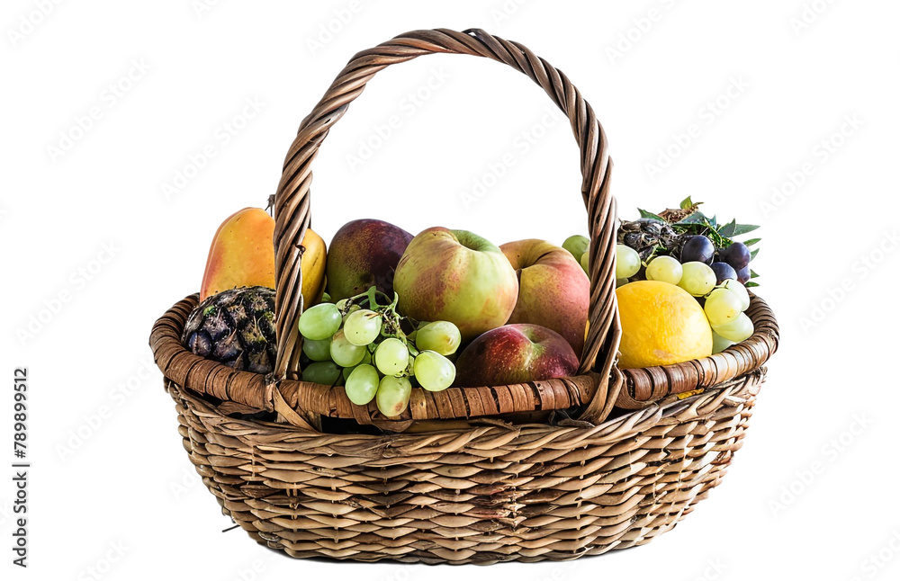 Basket full of fruits isolated on a transparent background, PNG Basket full of fruits, Basket full of fruits with no background Basket full of fruits isolated on a transparent background, PNG Basket full of fruits, Basket full of fruits with no background