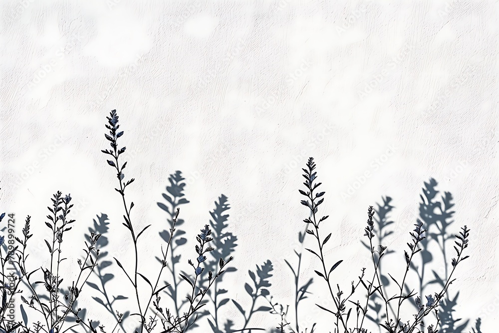 Shadow of plants on a white wall. Abstract natural background for design. Shadow of plants on a white wall. Abstract natural background for design.