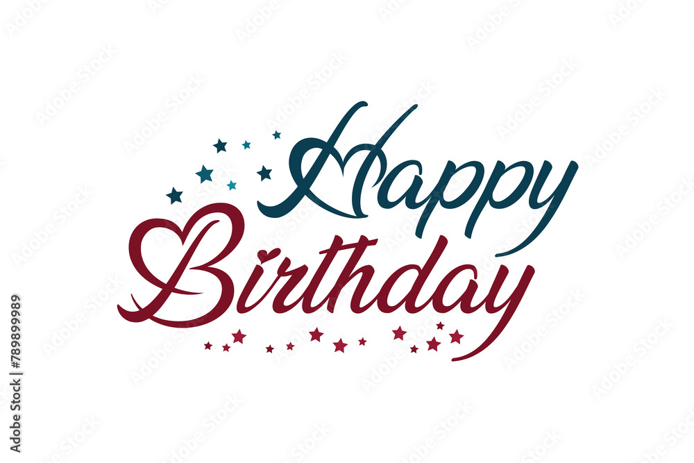 Happy Birthday vector background design. Happy birthday to you text. birth day celebration greeting card design. Vector illustration