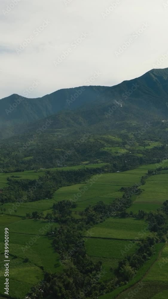 Agricultural plantations and farmland at the foot of the Canlaon volcano. Negros, Philippines Agricultural plantations and farmland at the foot of the Canlaon volcano. Negros, Philippines