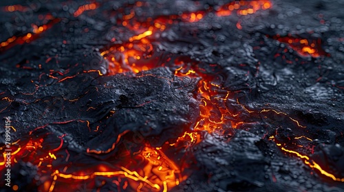 Volcanic lava and molten solder forming natural circuitry