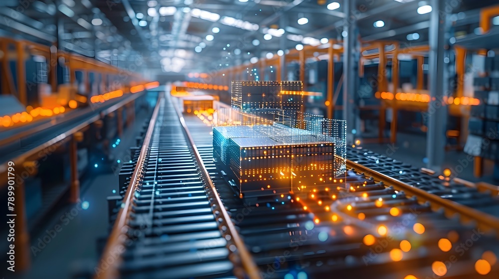 Automated and Connected Distribution Center Leveraging IoT Technology for Efficient Logistics