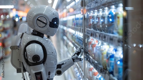 Robot Following Digital Instructions to Retrieve Item from High Shelf