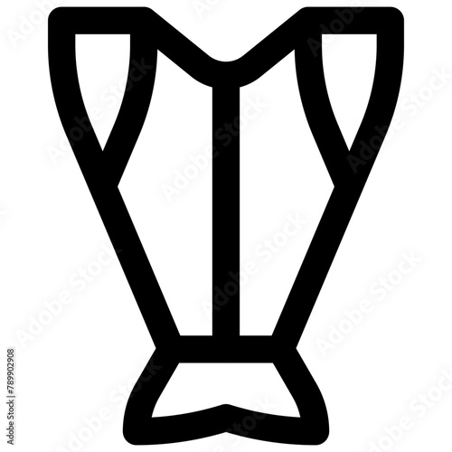 Sustainable fish. Editable stroke vector icon.