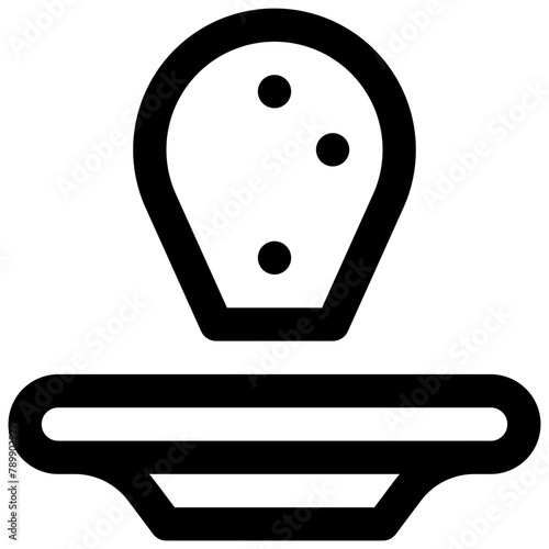 Nopales. Editable stroke vector icon.