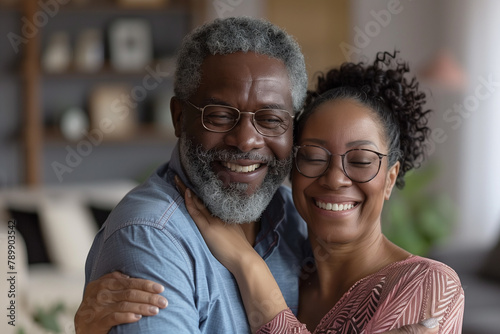 Man and Woman Hugging in Kitchen