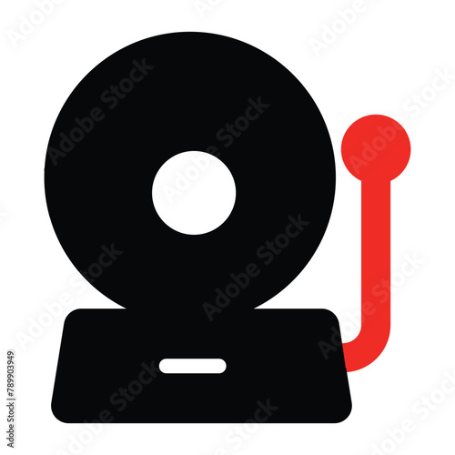 CD Player Glyph Icon 