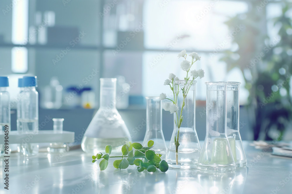Natural Science: Beaker in Laboratory Setting Natural Science: Beaker in Laboratory Setting