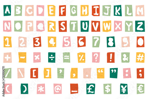 Png Alphabet, Symbols, Numbers set