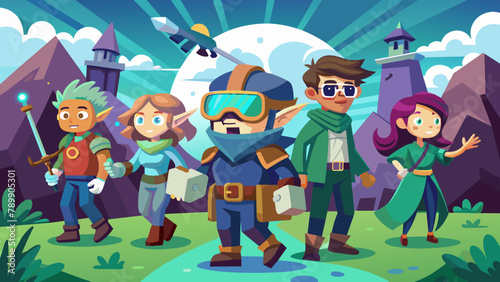 Fantasy Quest in the Metaverse - Adventurers with Avatars