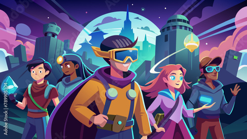 Fantasy Quest in the Metaverse - Adventurers with Avatars
