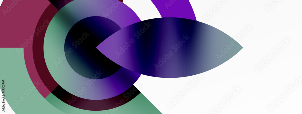 The violet petal leaf in the center of a purple and green circle stands out against a white background. The electric blue font adds a fashionable touch to the art pattern The violet petal leaf in the center of a purple and green circle stands out against a white background. The electric blue font adds a fashionable touch to the art pattern