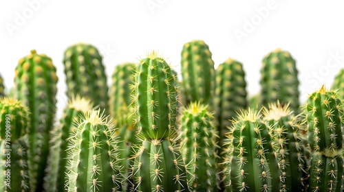 Fresh prickly png isolated on transparent background, cactus isolated on transparent background cutout, Ai generated 
