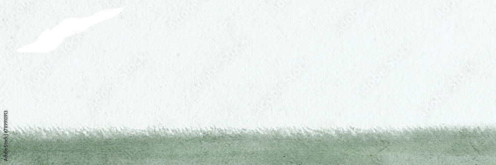 Fototapeta premium Serene green grass field border png hand drawn transparent background