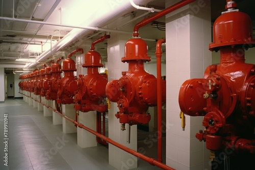 Fire Suppression System Installation: Installation of fire suppression systems. photo