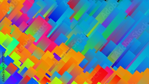 abstract colorful background with rainbow blocks 