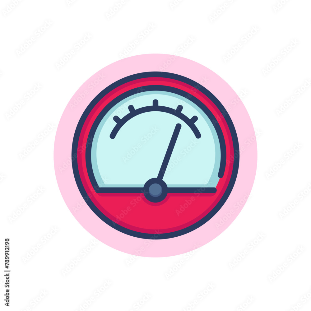 Measuring device line icon. Pressure, arrow, scale outline sign. Technology and engineering concept. Vector illustration symbol element for web design and apps Measuring device line icon. Pressure, arrow, scale outline sign. Technology and engineering concept. Vector illustration symbol element for web design and apps