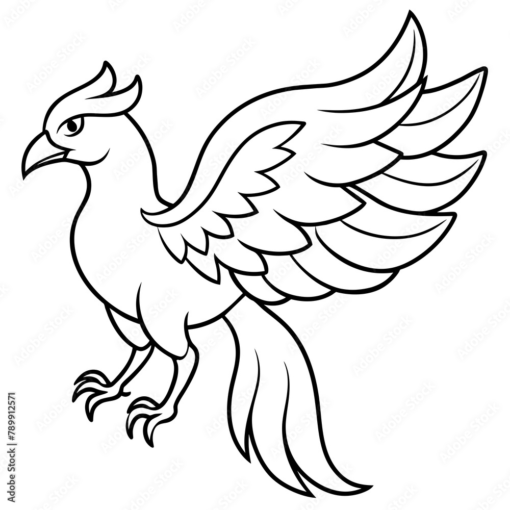 Fototapeta premium illustration of a bird