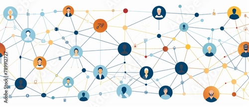 Network graph visualizing the relationships between different financial stakeholders
