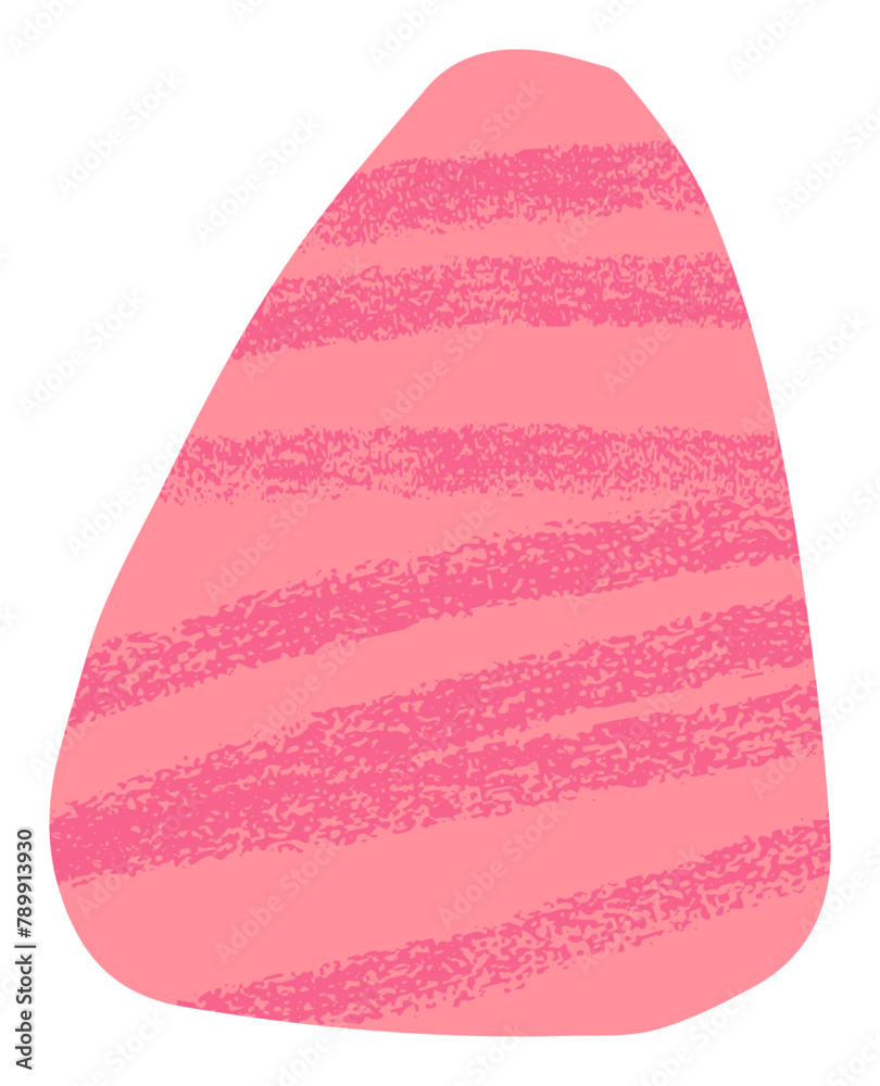 Abstract pink cut out blob shape on transparent background. Organic rounded pebble shape textured collage vector element Abstract pink cut out blob shape on transparent background. Organic rounded pebble shape textured collage vector element