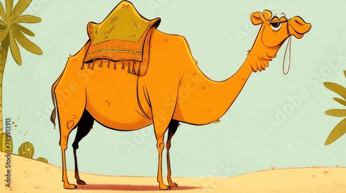 Add some color to an adorable camel in this fun and engaging Cartoon Coloring Book for Kids worksheet