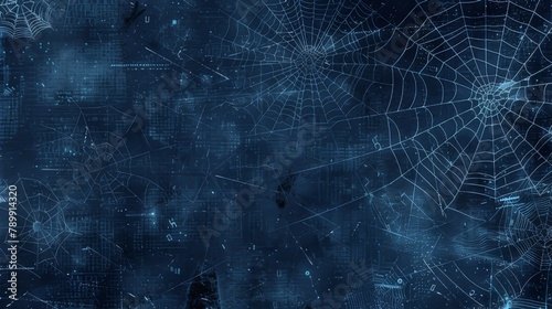 Spider Web Tech Background Concept © lan
