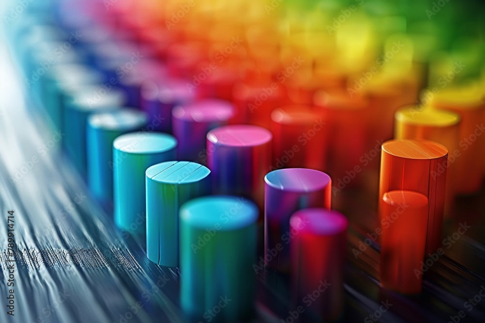 Fototapeta premium A colorful chart highlighting investment opportunities